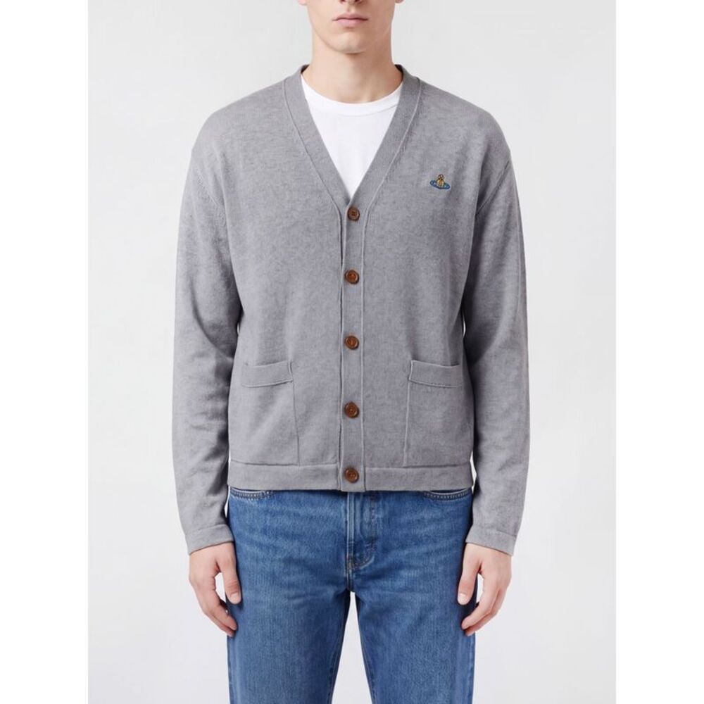 Vivienne Westwood Men Vivienne Westwood Orb Logo Cotton And Cashmere Cardigan